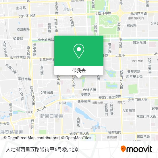 人定湖西里五路通街甲6号楼地图