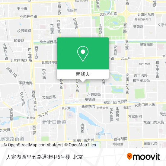 人定湖西里五路通街甲6号楼地图