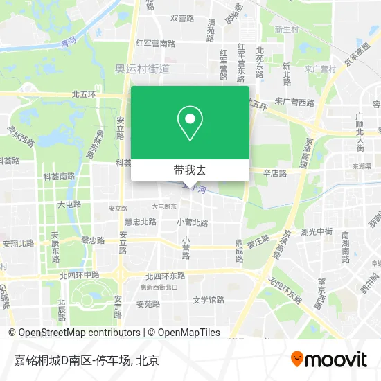 嘉铭桐城D南区-停车场地图