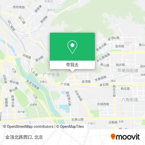 金顶北路西口地图