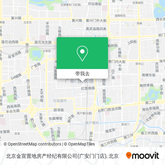 北京金宣置地房产经纪有限公司(广安门门店)地图