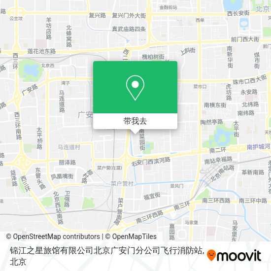 锦江之星旅馆有限公司北京广安门分公司飞行消防站地图