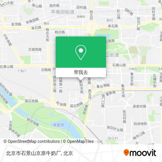 北京市石景山京原牛奶厂地图