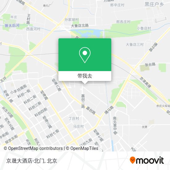 京晟大酒店-北门地图