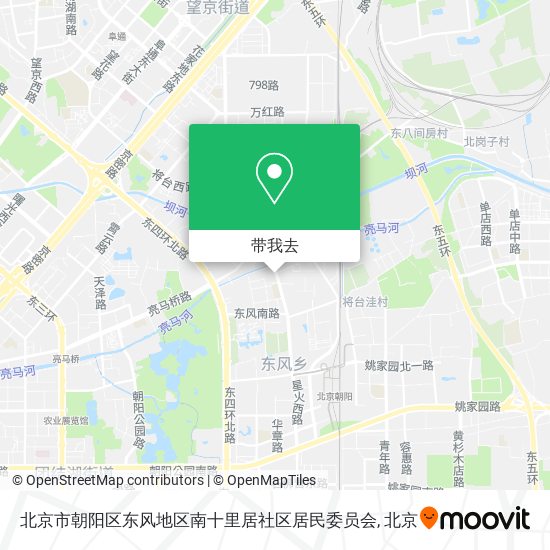 北京市朝阳区东风地区南十里居社区居民委员会地图