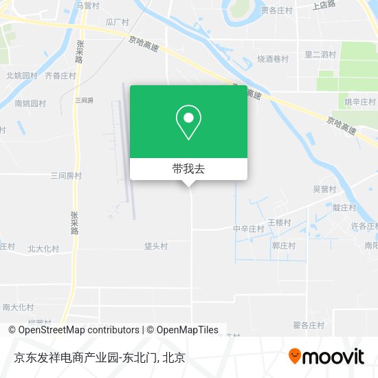 京东发祥电商产业园-东北门地图