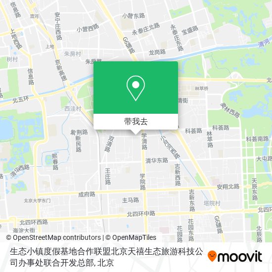 生态小镇度假基地合作联盟北京天禧生态旅游科技公司办事处联合开发总部地图