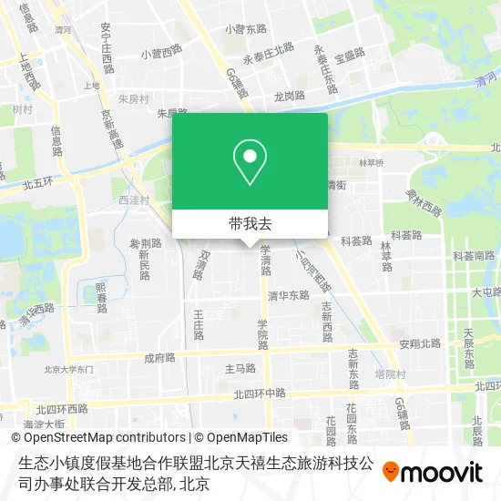 生态小镇度假基地合作联盟北京天禧生态旅游科技公司办事处联合开发总部地图