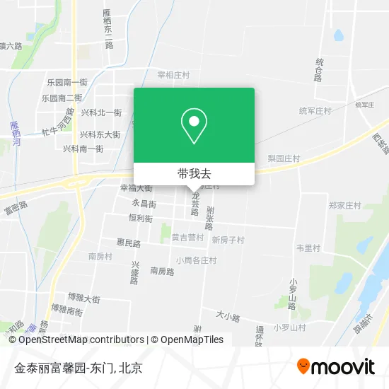 金泰丽富馨园-东门地图