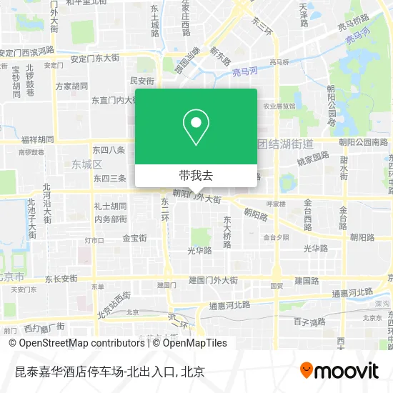 昆泰嘉华酒店停车场-北出入口地图
