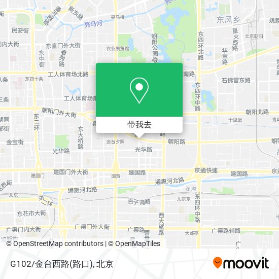 G102/金台西路(路口)地图