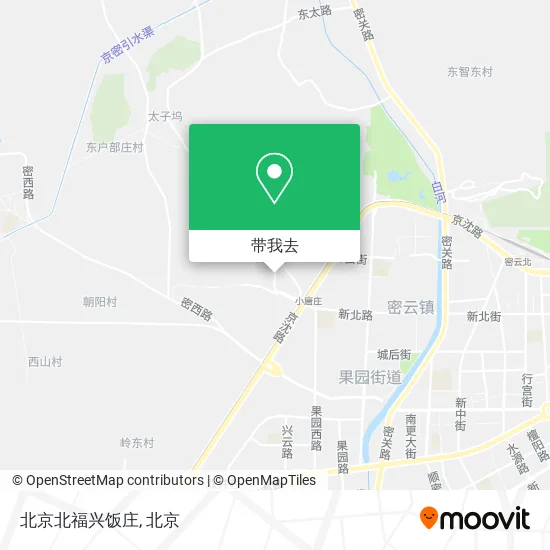北京北福兴饭庄地图