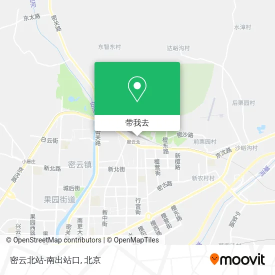 密云北站-南出站口地图