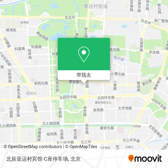 北辰亚运村宾馆-C座停车场地图