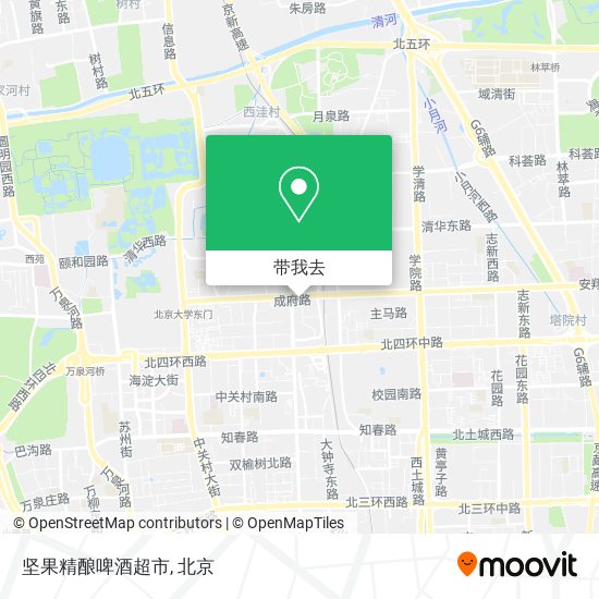 坚果精酿啤酒超市地图