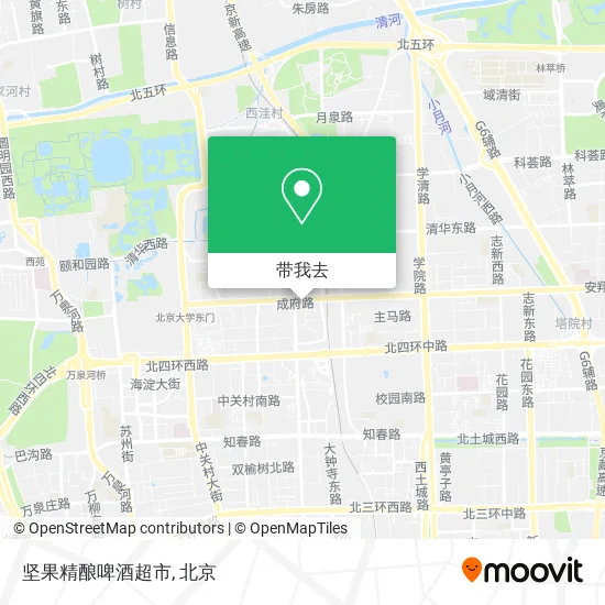 坚果精酿啤酒超市地图
