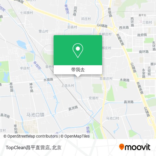 TopClean昌平直营店地图