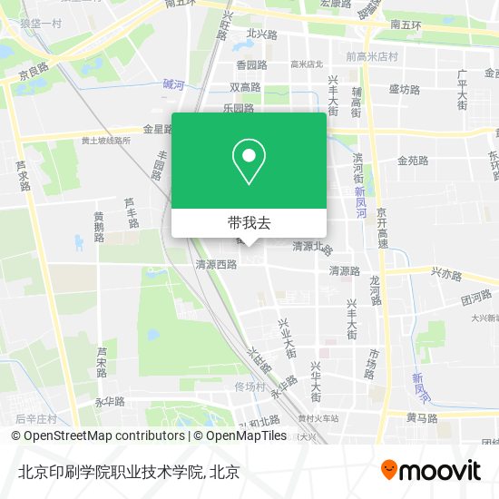 北京印刷学院职业技术学院地图