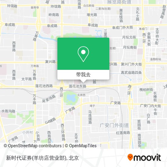 新时代证券(羊坊店营业部)地图