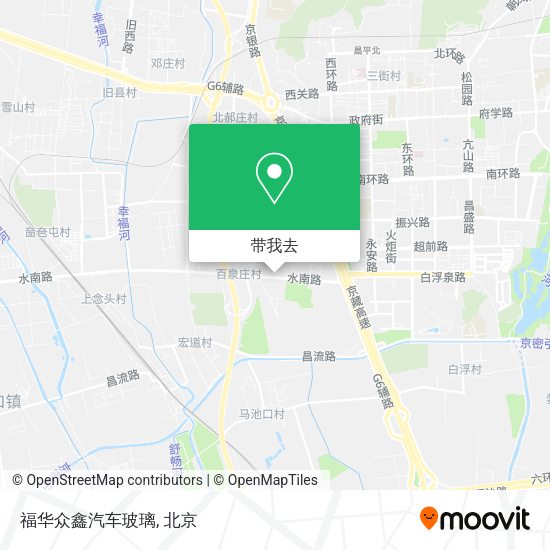 福华众鑫汽车玻璃地图