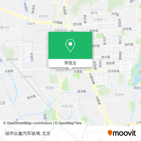 福华众鑫汽车玻璃地图