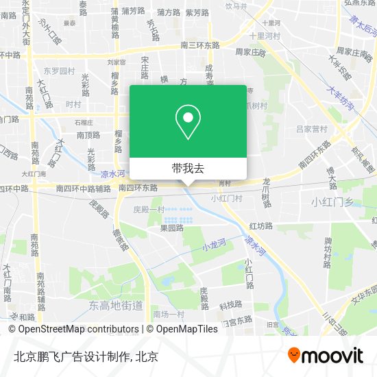 北京鹏飞广告设计制作地图