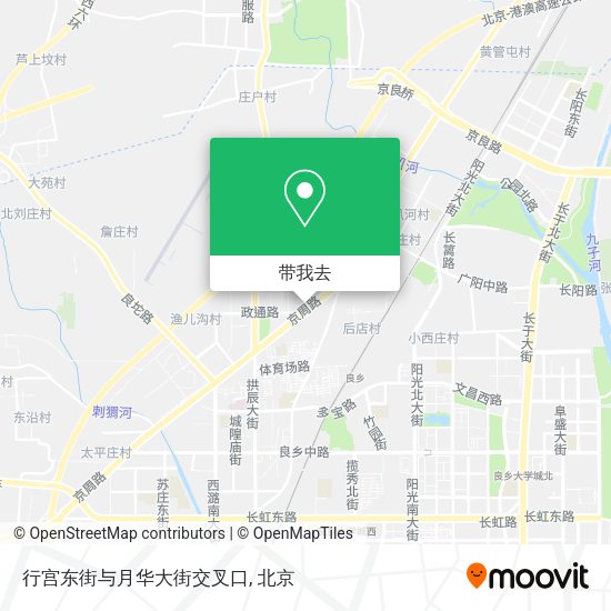 行宫东街与月华大街交叉口地图