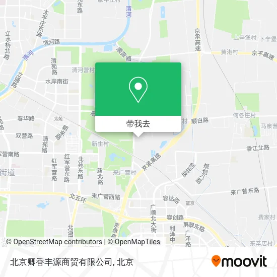 北京卿香丰源商贸有限公司地图