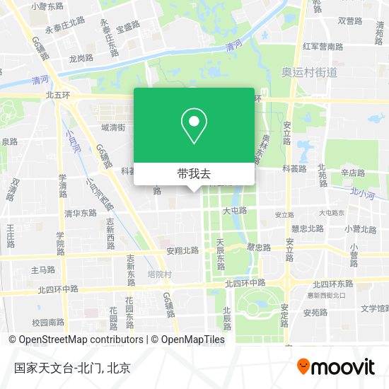 国家天文台-北门地图