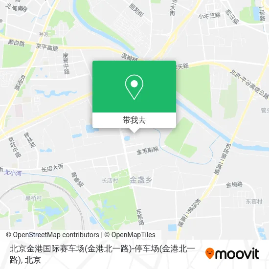 北京金港国际赛车场(金港北一路)-停车场(金港北一路)地图