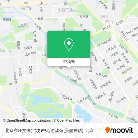 北京亦庄文体(怡境)中心游泳馆(美丽神话)地图
