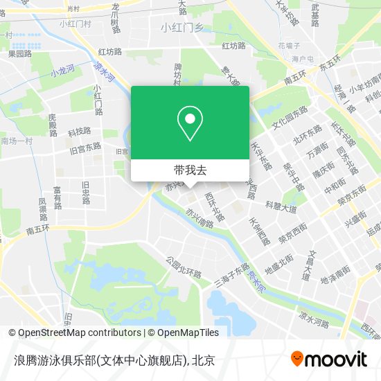 浪腾游泳俱乐部(文体中心旗舰店)地图