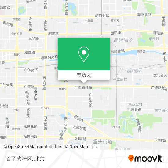 百子湾社区地图