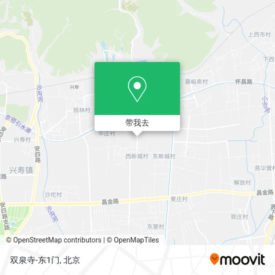 双泉寺-东1门地图