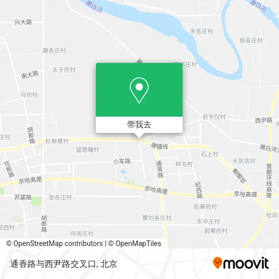 通香路与西尹路交叉口地图