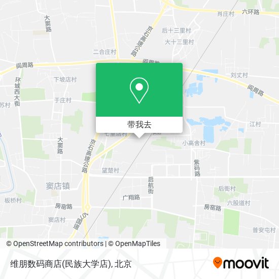 维朋数码商店(民族大学店)地图