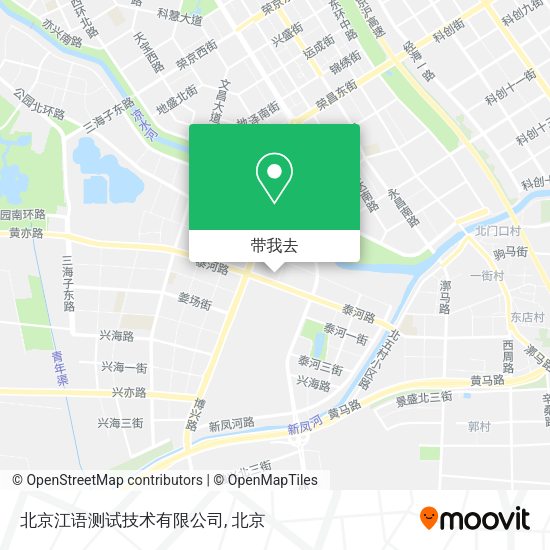 北京江语测试技术有限公司地图