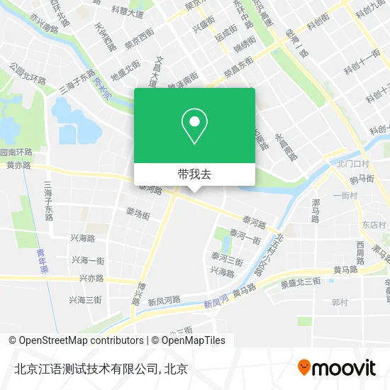 北京江语测试技术有限公司地图