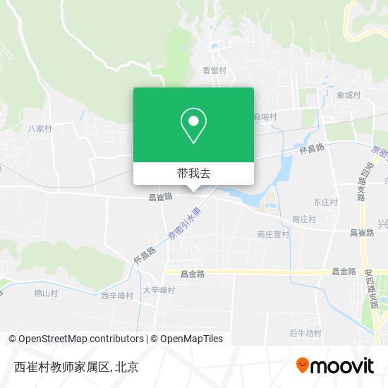 西崔村教师家属区地图