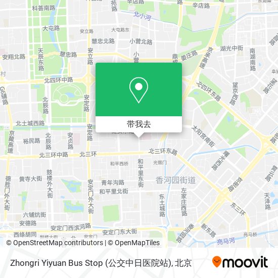 Zhongri Yiyuan Bus Stop (公交中日医院站)地图
