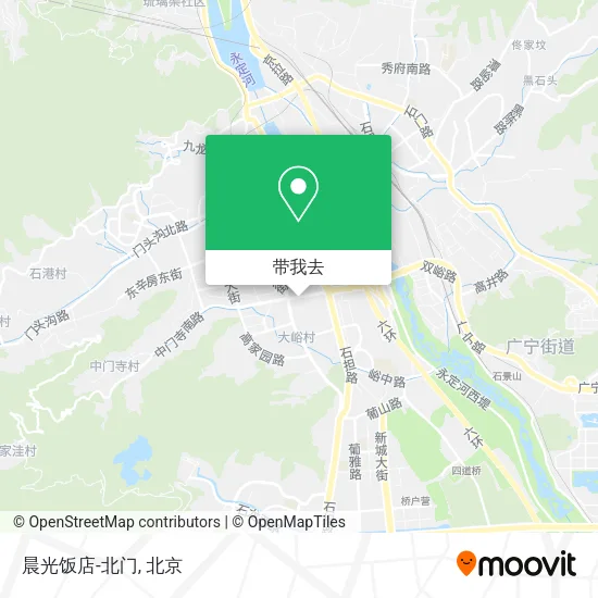 晨光饭店-北门地图