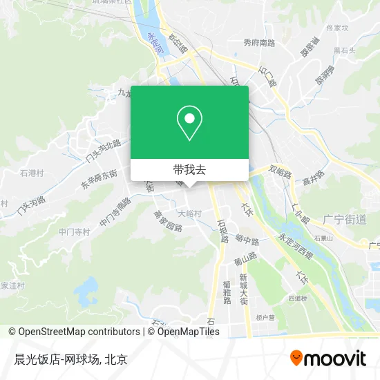 晨光饭店-网球场地图