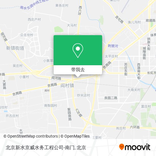 北京新水京威水务工程公司-南门地图