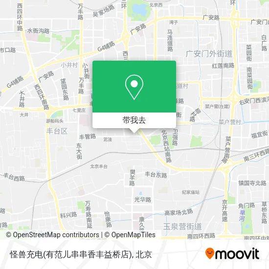 怪兽充电(有范儿串串香丰益桥店)地图