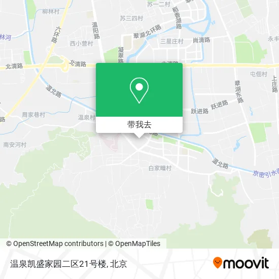 温泉凯盛家园二区21号楼地图