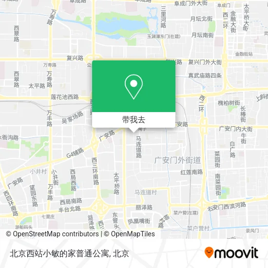 北京西站小敏的家普通公寓地图