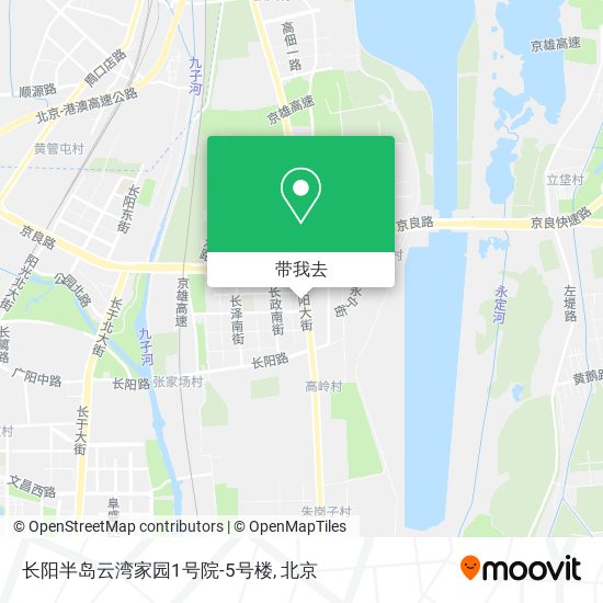 长阳半岛云湾家园1号院-5号楼地图