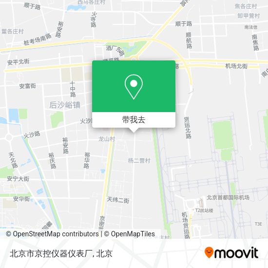 北京市京控仪器仪表厂地图