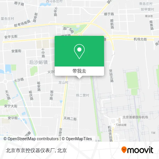 北京市京控仪器仪表厂地图