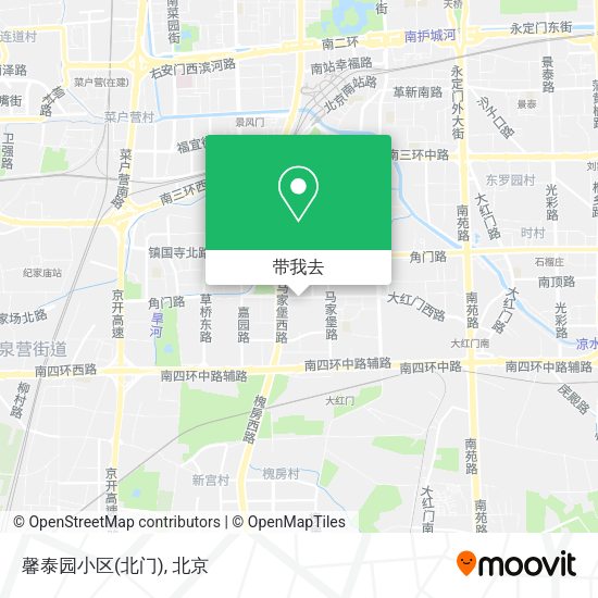 馨泰园小区(北门)地图